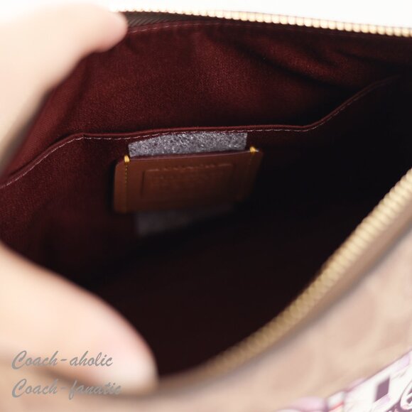 Coach CX588 Zip Top Shoulder Bag In Signature Canvas w/ Horse & Carriage SEALED - Picture 12 of 12